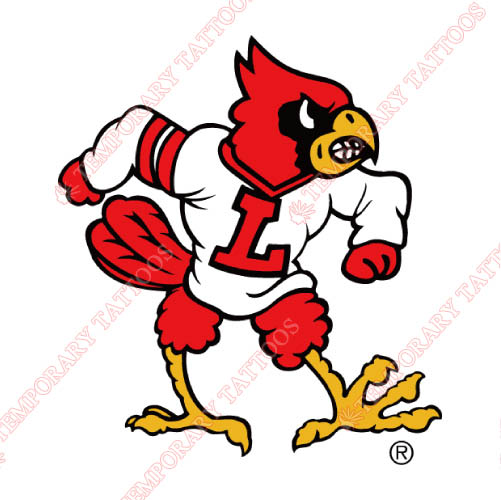 Louisville Cardinals Customize Temporary Tattoos Stickers NO.4862